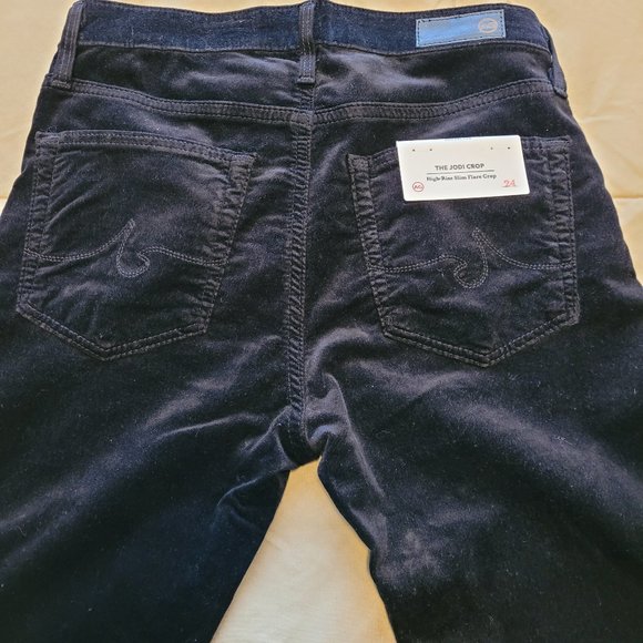 AG Jeans THE JODI HIGH-RISE SLIM FLARE CROP IN SUPER BLACK - Picture 16 of 16